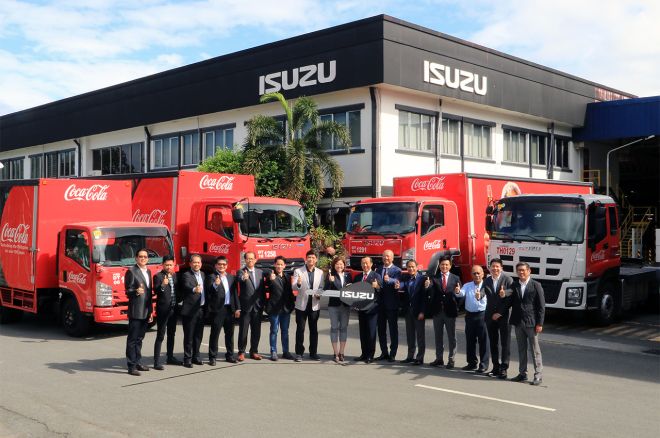 Isuzu PH turns over 95 trucks to Coca-Cola Philippines image