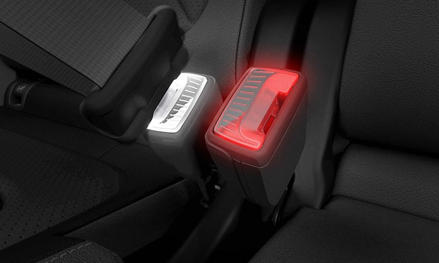 Skoda just made a seat belt buckle that knows when you
