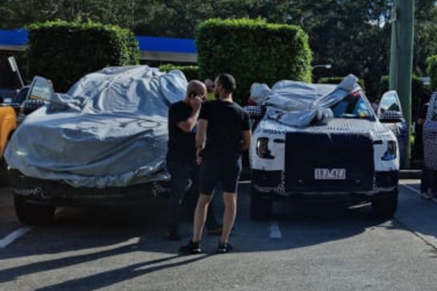 2022 Ford Ranger caught taking a break from testing image