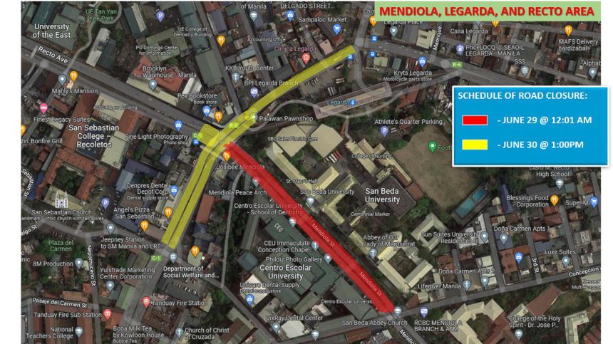 LOOK: MMDA releases traffic rerouting for President BBM inauguration LOOK: MMDA releases traffic rerouting for President BBM inauguration image