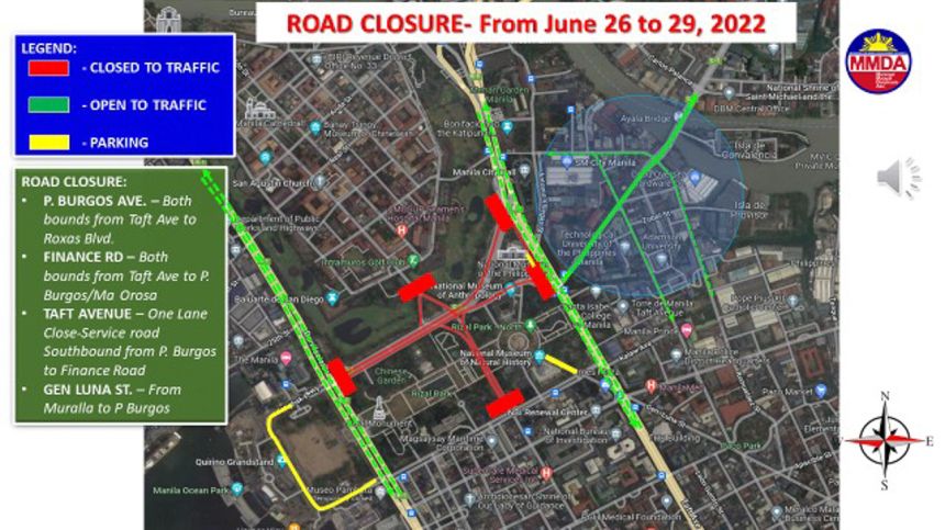 LOOK: MMDA releases traffic rerouting for President BBM inauguration LOOK: MMDA releases traffic rerouting for President BBM inauguration image