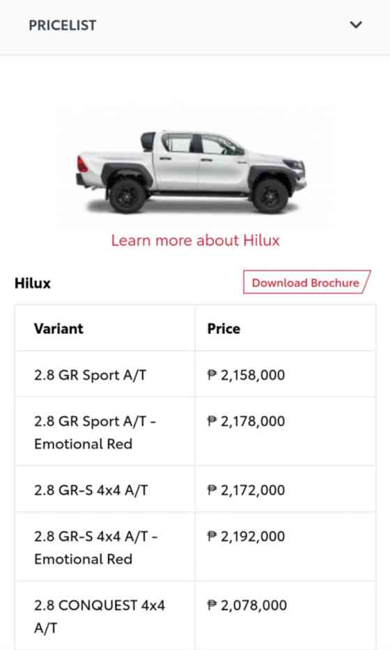 Apparently, Toyota PH isn't selling Hilux GR-S right now Apparently, Toyota PH isn't selling Hilux GR-S right now image