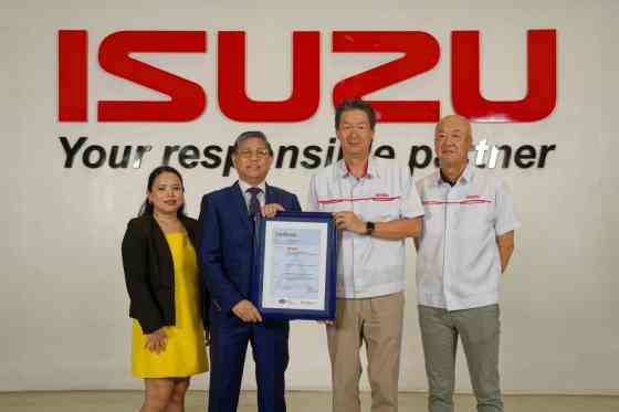 Isuzu PH gets ISO certification for quality Isuzu PH gets ISO certification for quality image