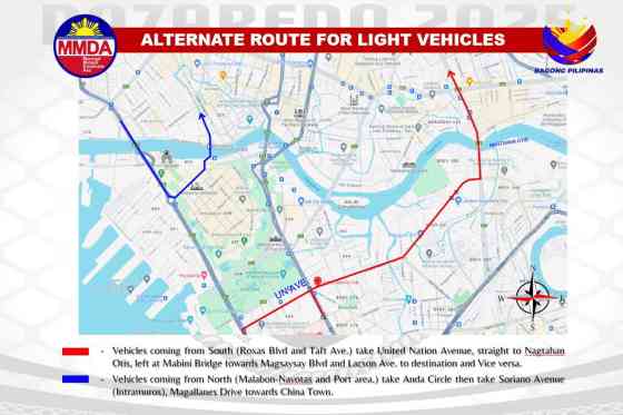 Avoid these Manila roads during Translacion Avoid these Manila roads during Translacion image