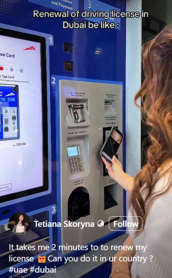 Tiktoker share 2-minute driver’s license renewal in Dubai Tiktoker share 2-minute driver’s license renewal in Dubai image