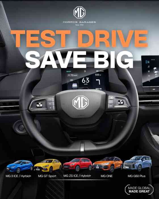 Test drive an MG, get PHP 10K discount when you make a purchase Test drive an MG, get PHP 10K discount when you make a purchase image