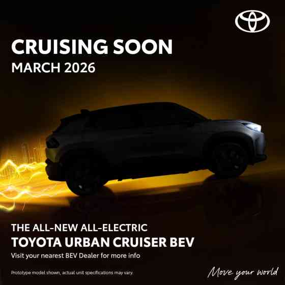 2026 Toyota Urban Cruiser EV launches in PH next month 2026 Toyota Urban Cruiser EV launches in PH next month image