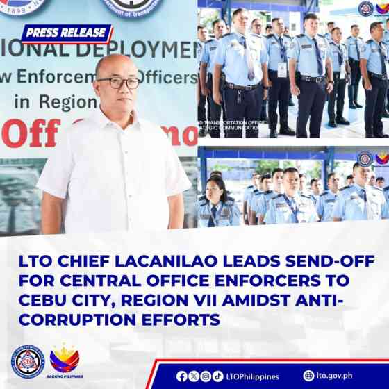 LTO HQ sends 35 enforcers to Cebu; nabs 2 fixers in Calamba LTO HQ sends 35 enforcers to Cebu; nabs 2 fixers in Calamba image