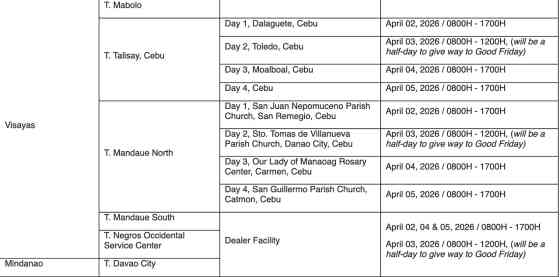 Toyota PH offering free roadside assistance this Holy Week Toyota PH offering free roadside assistance this Holy Week image