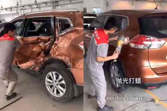 Watch these 'magical' mechanics fix this wrecked Nissan X-Trail Watch these 'magical' mechanics fix this wrecked Nissan X-Trail image