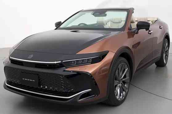 Toyota just made a Crown Crossover with open top Toyota just made a Crown Crossover with open top image