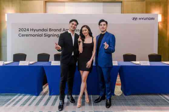 Hyundai PH signs four big names in showbiz as brand ambassadors Hyundai PH signs four big names in showbiz as brand ambassadors image