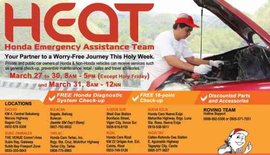 Honda launches motorist assistance program for the Holy Week Honda launches motorist assistance program for the Holy Week image