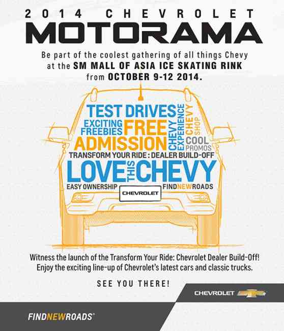 Chevrolet PH to hold 2014 Motorama at SM Mall of Asia Chevrolet PH to hold 2014 Motorama at SM Mall of Asia image