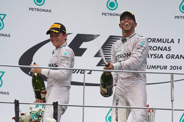 Mercedes AMG Petronas F1 team had a one-two podium finish