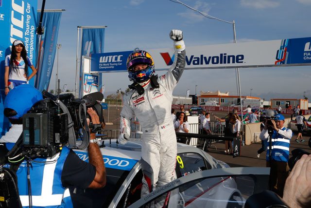 Sebastian Loeb took his maiden win in the WTCC
