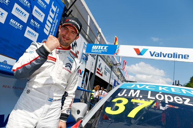Citroen's Jose Maria Lopez won Race 2 in Salzburg, Austria