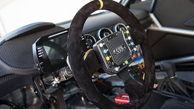 Interior of the Audi TT race car