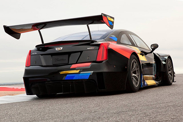 The rear of the 2015 Cadillac ATS-V.R