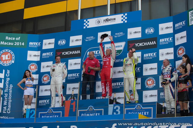 Macau GP WTCC race 2 podium