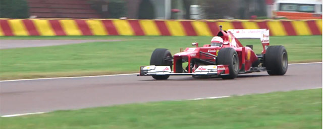 Sebastian Vettel debuts as Ferrari F1 driver