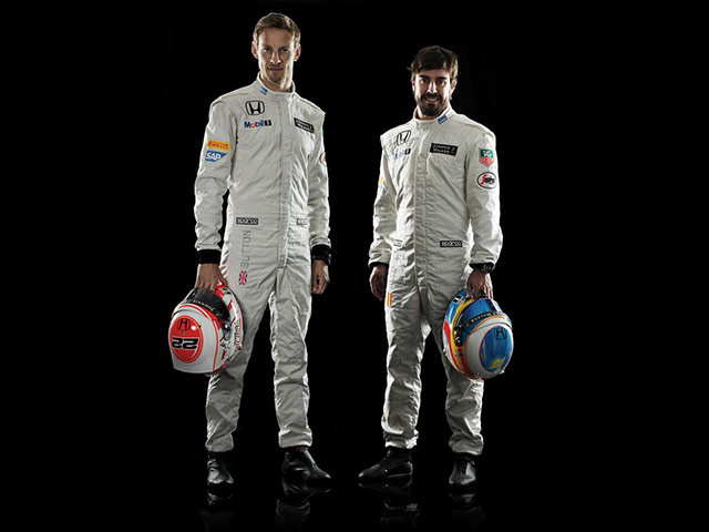 The official drivers of McLaren-Honda F1 team for the 2015 season