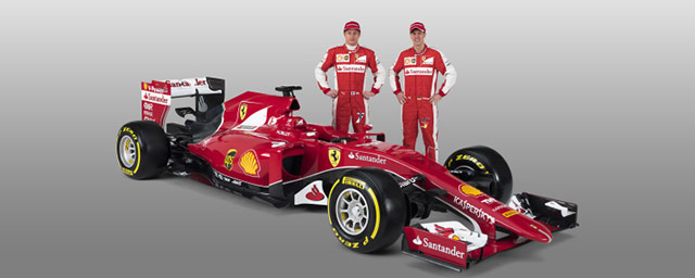 The Ferrari SF15-T F1 car