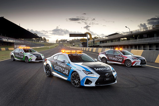 The Lexus RC F with the GS 350 F Sport and the IS 350 F Sport