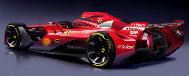 Rear of the Ferrari Formula 1 concept