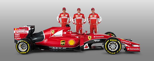 The Scuderia Ferrari F1 team