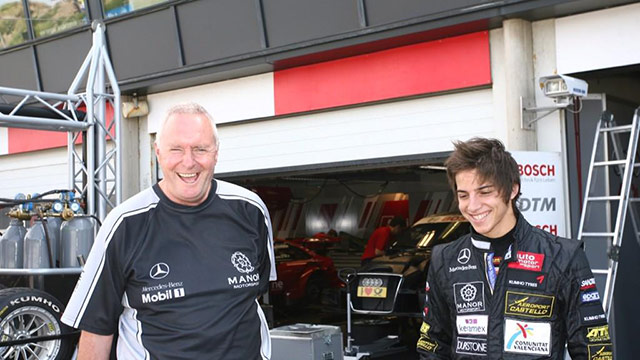 Roberto Merhi (right) is set to make his Formula One race debut in the Australian Grand Prix
