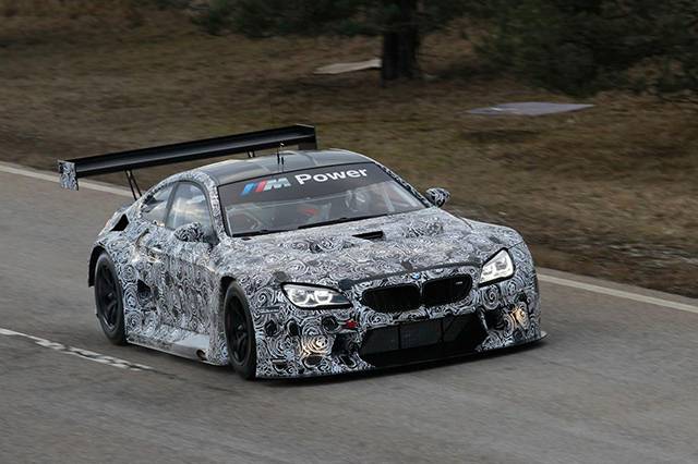 The camouflaged 2016 BMW M6 GT3