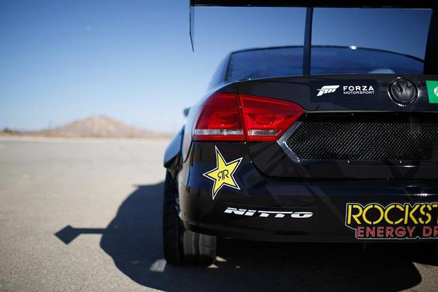 The rear of the VW Passat Formula Drift car