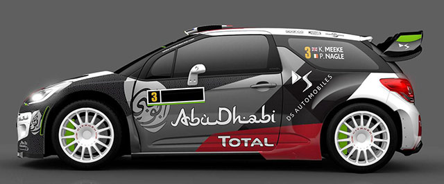 The updated Citroen DS 3 WRC