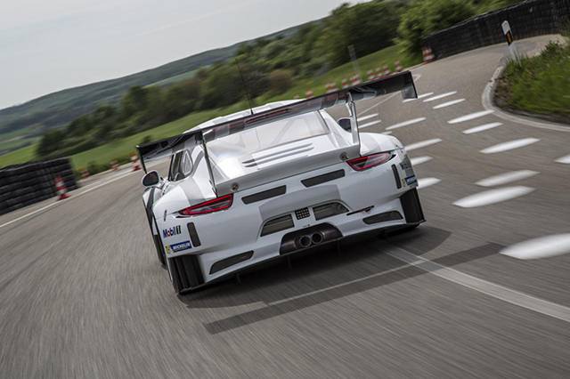 The rear of the Porsche 911 GT3 R