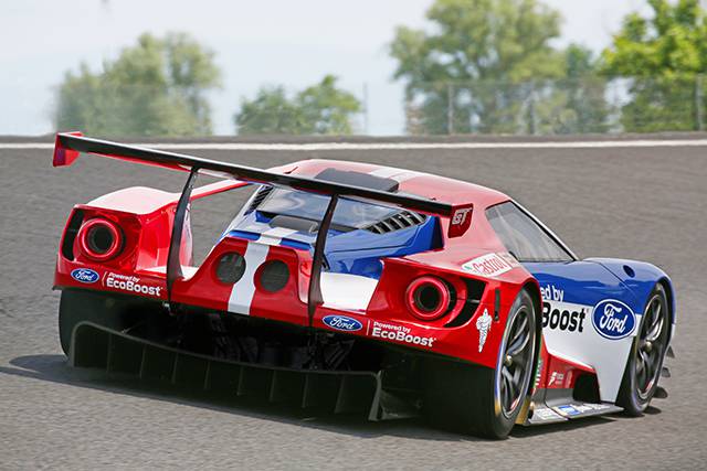 Ford GT race car rear