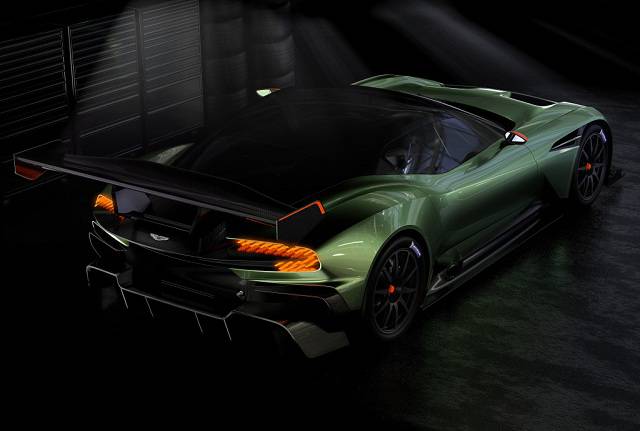 The rear of the Aston Martin Vulcan