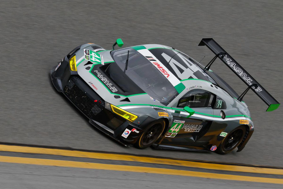 Magnus Racing's fuel gamble pays off for class win