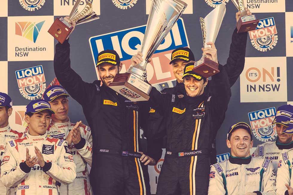 The trio of Alvaro Parente, Shane Van Gisbergen and Jonathon Webb