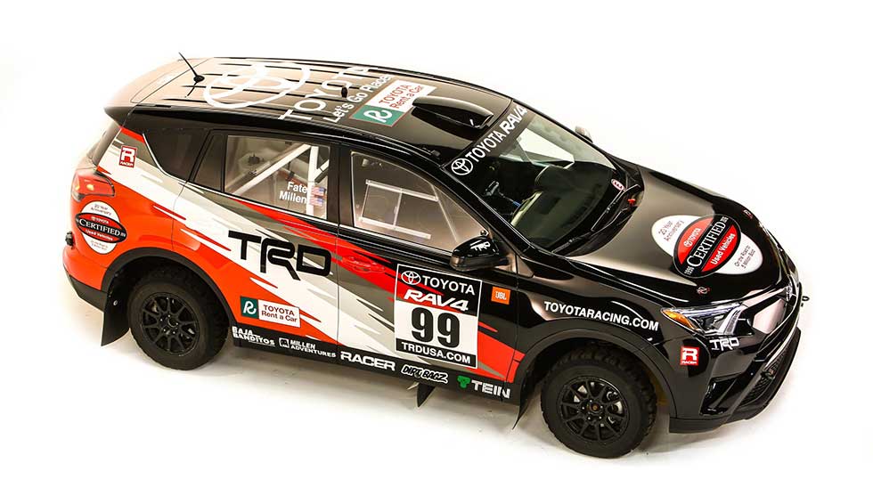 Side profile of the RAV4 Rally