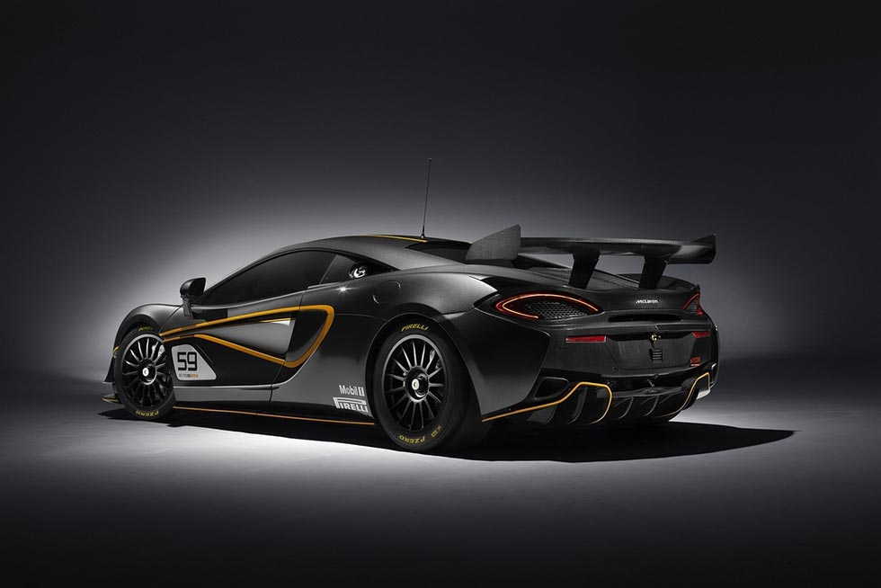 Rear quarter of the McLaren 570S GT4