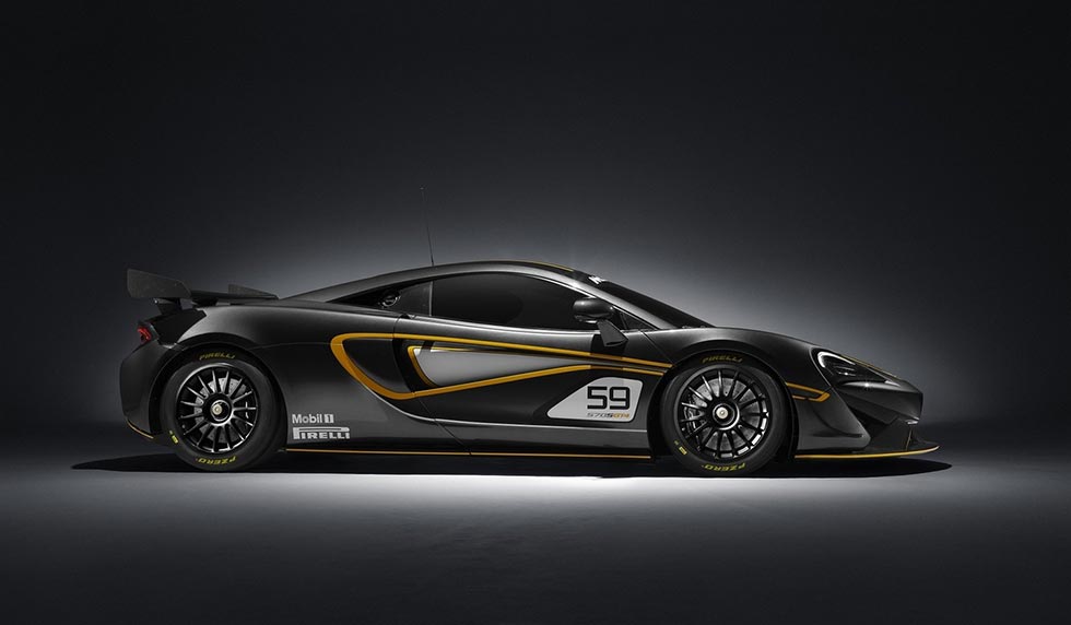 Side profile of the McLaren 570S GT4