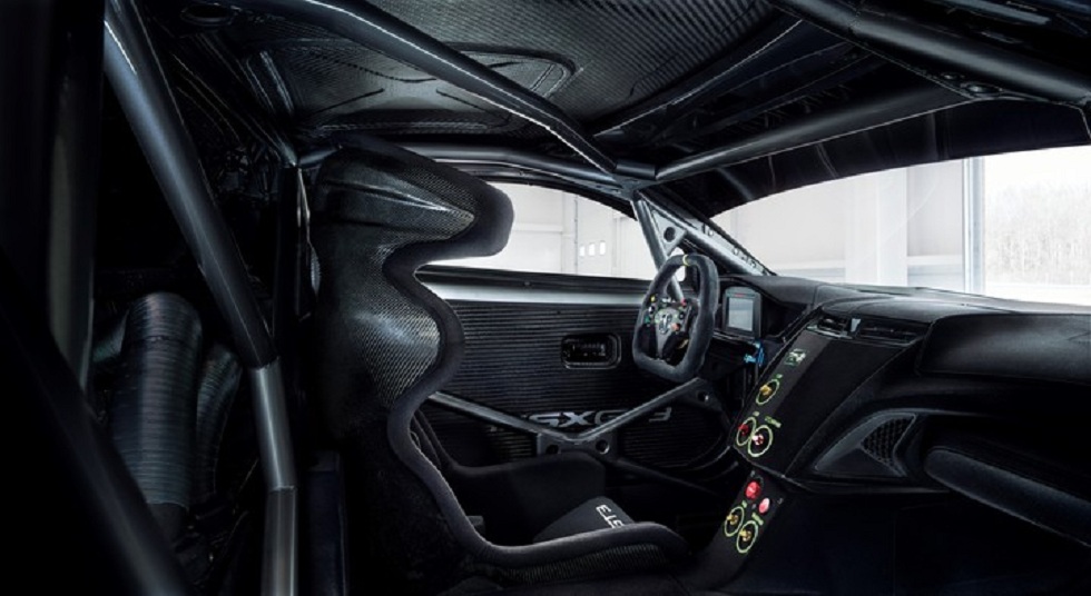 Aboard the Acura NSX GT3 racecar