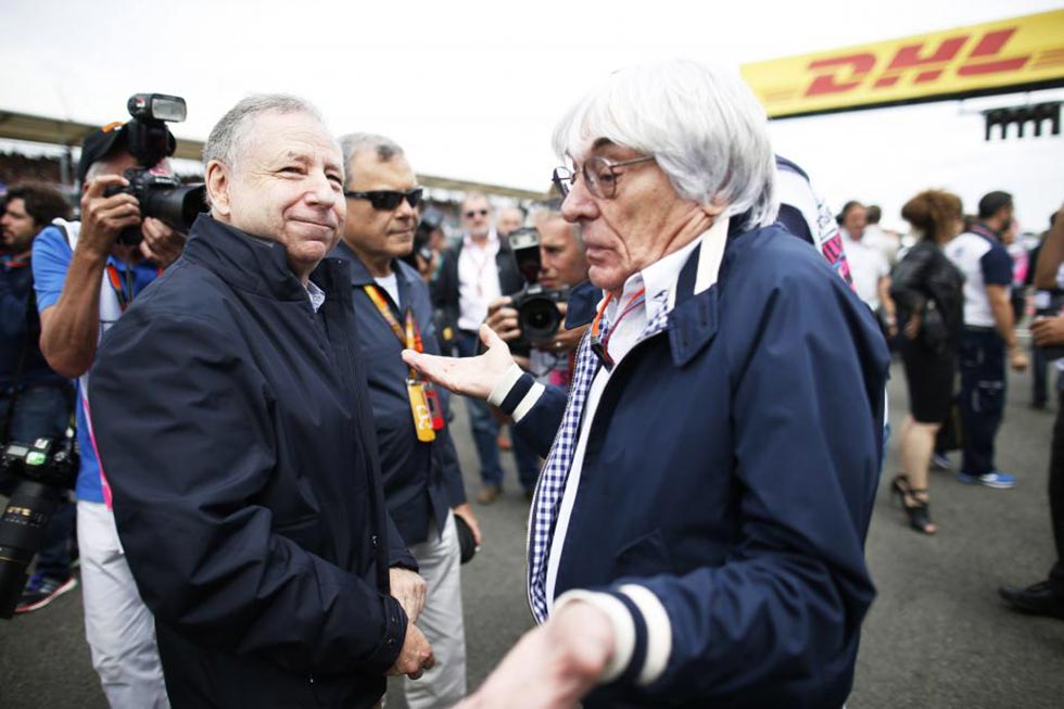 F1 boss Bernie Ecclestone at the 2015 British Grand Prix