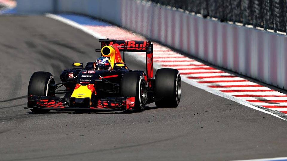 Danill Kyvat during the 2016 F1 Russian Grand Prix