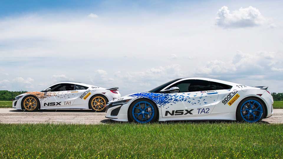 Honda NSX hillclimb racers