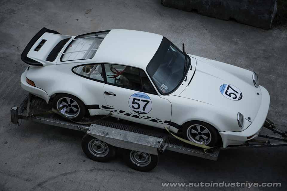 Vintage racers getting prepped