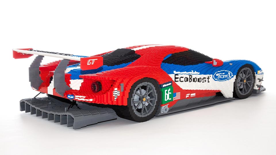 Rear quarter of the Ford GT racecar