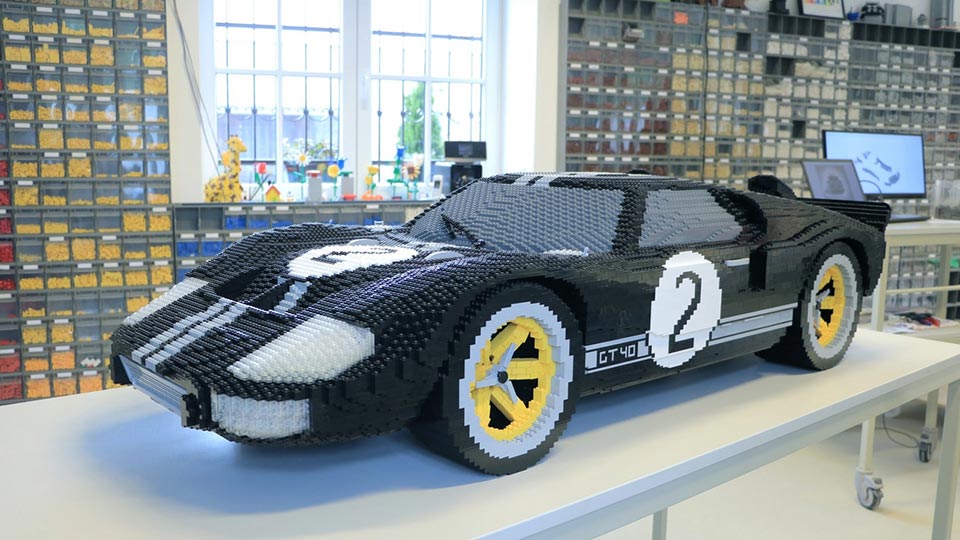 The classic Ford GT40 recreated in Lego form as well