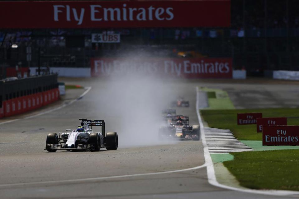 Slippery home stretch at Silverstone
